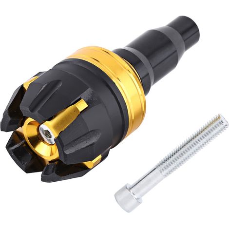 Protectores anticaída para el chasis de aleación de aluminio Tihebeyan para motocicletas ZX10R Z800 FZ6 R6 GSXR (dorado) - Protector de motor vintage (1/5)