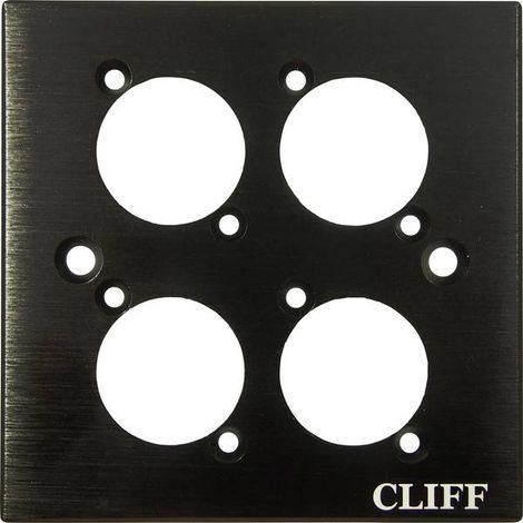 Cliff CP30500C Piastra di fissaggio Nero 1 pz.