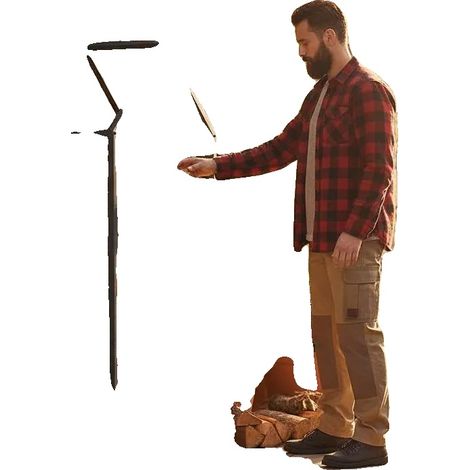 Range à bois, acier laminé à froid, design perméable à l'air, 40 x 25 x 90 cm (1/2)