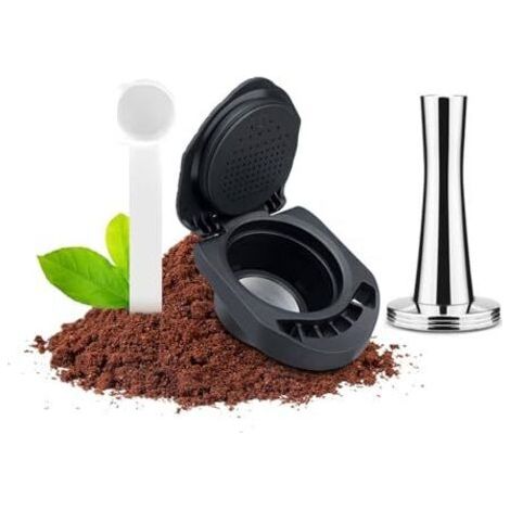 Pair Adaptateur réutilisable pour Dolce Gusto Genio S/Piccolo XS, adaptateur pour dosettes de café compatible avec Dolce Gusto, plus besoin de capsules de café (capsules + tasseur) (1/5)