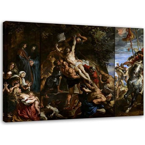 Tableau, L'Élévation de la Croix - Reproduction P. P. Rubens - 60x40 (1/5)
