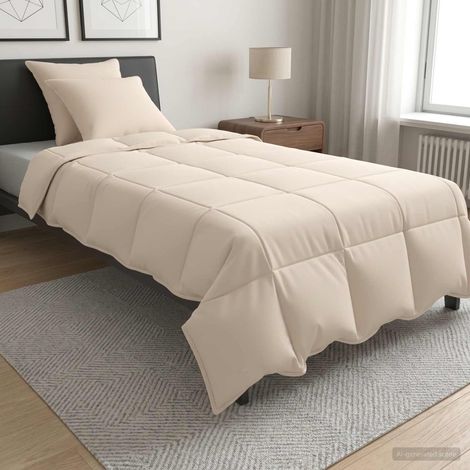 vidaXL Juego de Edredón 2 uds. 135 x 220 cm 250 gsm Kapok natural (1/5)