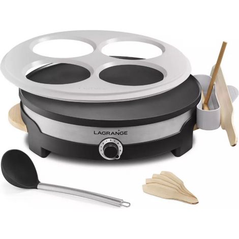Crepera 1500w 35cm negra/gris - 109018 - Lagrange -