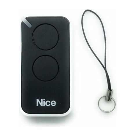 Transmisor de control remoto por radio NICE INTI2 negro original de 2 canales