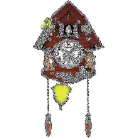 Horloge murale oiseau mignon, réveil, montre de salon, décoration simple pour chambre d'enfant, affichage de l'heure à domicile (1/4)