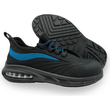 Zapatilla de seguridad COMBIO transpirable en negro y azul 45 (1/3)