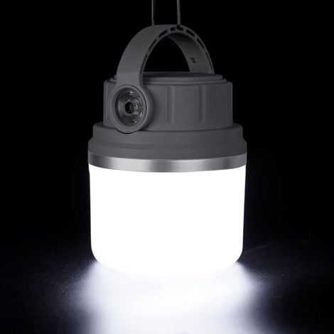 4400-mAh-Campinglampe, LED-Laterne mit Haken und Taschenlampenfunktion, für Stromausfälle, Wandern und Notfälle (1/5)