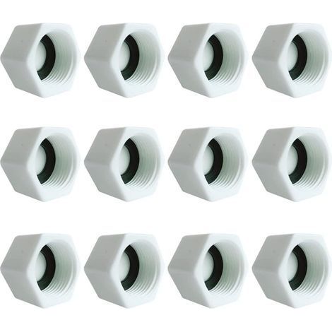 12 Pièces Capuchon,Filetage intérieur G3/4,Rondelle incluse,Machines à laver,Jardin (1/5)