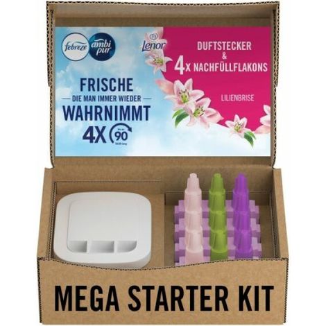 Febreze 3Volution Duftstecker 4er Nachfüller  Lilienbrise Ecom