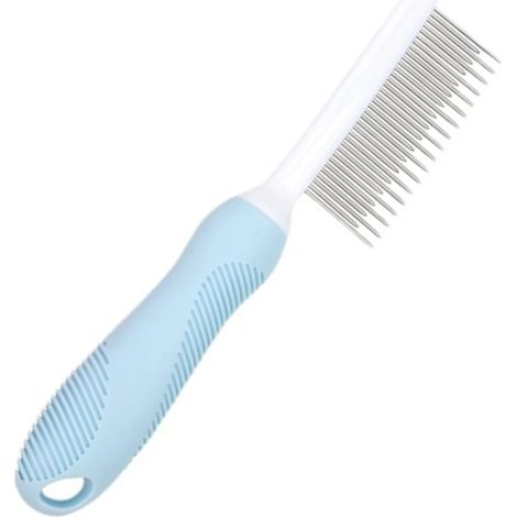 Peigne pour animaux, peigne anti-puces pour chats, peigne pour chiens, outil de massage, peigne à dents fines pour petits et moyens animaux (1/5)