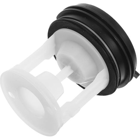 Couvercle d’origine pour pompe de vidange, pompe de vidange universelle pour lave-linge à tambour, filtre à mailles intégré et bouchon en plastique