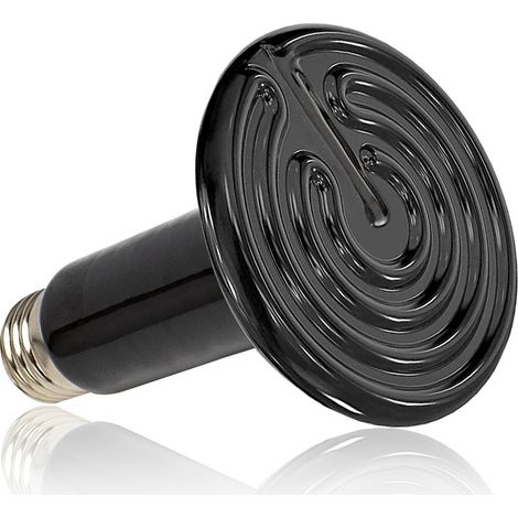 Lampe chauffante pour reptiles 200W 220V, lampe en céramique étanche à infrarouge E27, douille chauffante pour amphibiens (1/5)