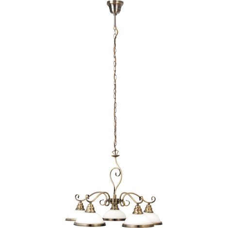 Lampadario classico Elisett Rabalux bronzo metallo 5xE27 (1/3)