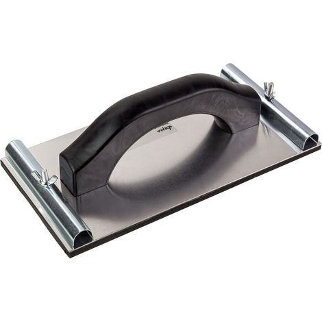 Hand Schleifklotz Handschleifer Schleifbrett 240 x 120 mm mit Alu Grundplatte (1/4)