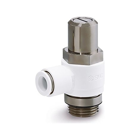 Raccord silencieux et réducteur d'échappement SMC AS2, G 1/8, 6mm ( Prix pour 1 )