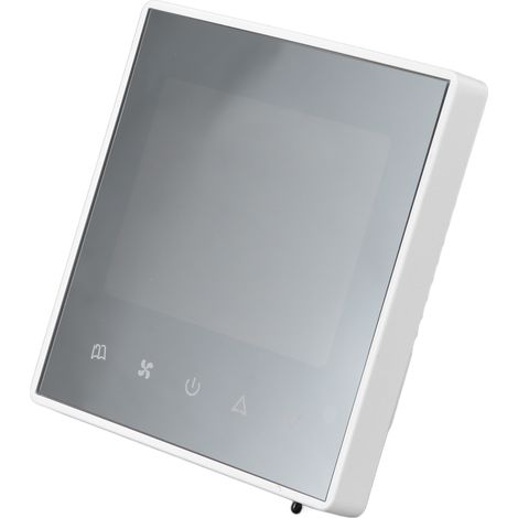 Thermostat AC220V modèle 8818F, interrupteur mural pour climatisation, contrôleur blanc pour hôtel et hôpital (1/5)