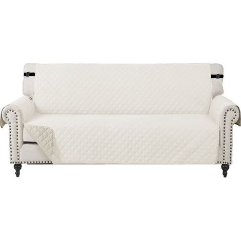 Housse de canapé imperméable avec accoudoirs, universellement imperméable, antidérapante et déperlante, housse de canapé épaisse et lavable, convient aux chats, chiens et autres animaux de compagnie,  (1/5)