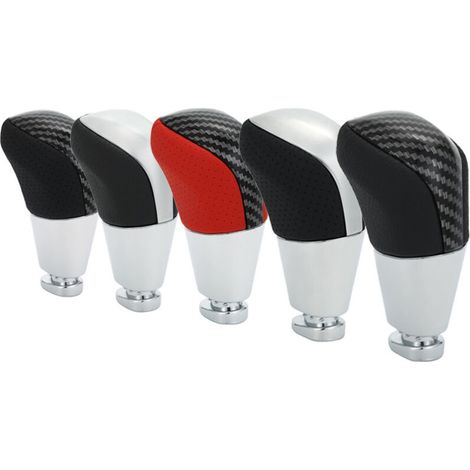 Poignée de levier de vitesse compatible avec la Toyota Reiz. Accessoires inclus : cuir noir, fibre de carbone, cuir pleine fleur. Vendue à l'unité. Poignée en cuir noir, fibre de carbone ou cuir plein