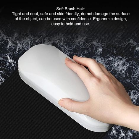 Rullo raccogli briciole da tavolo,Spazzatrice manuale portatile,Aspira briciole senza batterie,Spazzatrice a rullo,Bianco (1/4)