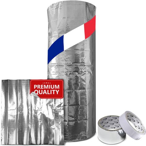 Euro Vanadium – Kit d'isolation thermique multicouche pour ballon d'eau chaude 160x200 cm – 4 couches – Ruban adhésif inclus – Économie d'énergie
