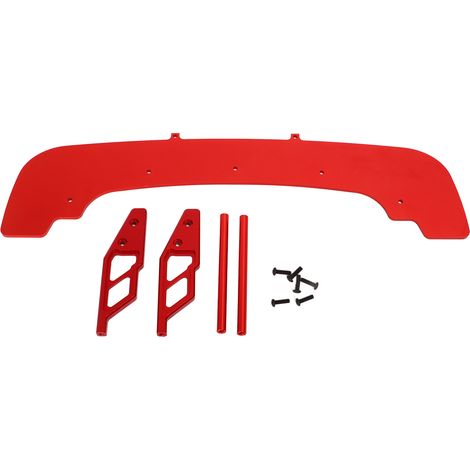 Pare-chocs avant RC en alliage d'aluminium 310mm poutre de remplacement pour ARRMA 1/7 1/8, pièce de rechange améliorée rouge (1/5)