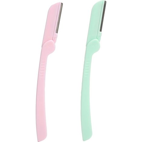 2 Lames de rasoir à sourcils pliables pour épilation, modelage et toilettage des sourcils - Lot de 2 (1/5)