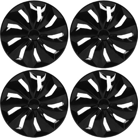 Enjoliveurs de Roue d'enjoliveur, 4 Pièces d'Enjoliveurs de Jante Résistants à l'usure pour Roue en Acier de 15 Pouces