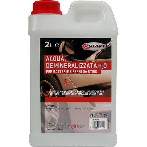 Acqua demineralizzata per batterie auto 2L multiuso