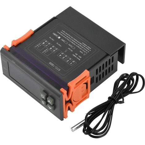 STC-1000 Temperature Controller DC 12V 10A Digital Thermostat with 2 Relay Outputs and NTC 10K Sensor for Heating and Cooling Temperature Switch (1/5)