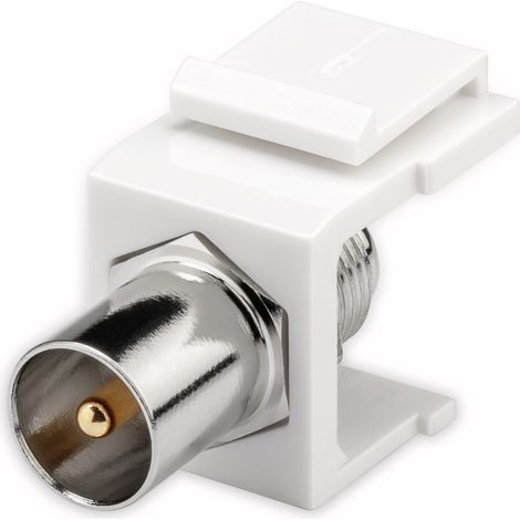 GOOBAY Einbau-Modul 79955, Kupplung, Koax-Stecker auf F-Buchse (1/5)