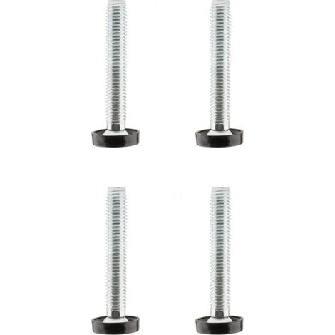cyclingcolors 4x viti M10 x 80 piedi mobili con bulloni filettati Gambe Vite Regolabile piedini di livellamento
