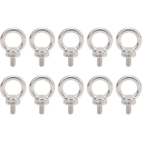 10 golfari M6, elementi di fissaggio e accessori in acciaio inox 304 (1/3)