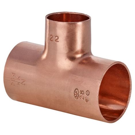 IBP T-Stück S.5000 5130R 22 x 12 x 18 mm Kupfer