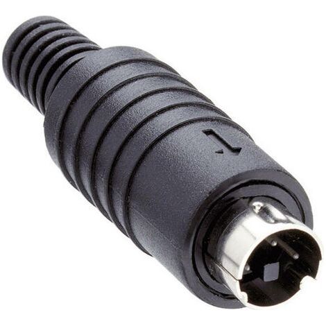 Connecteur rond DIN mâle, droit Lumberg MP-371/S8 Nombre de pôles: 8 noir 1 pc(s) (1/4)