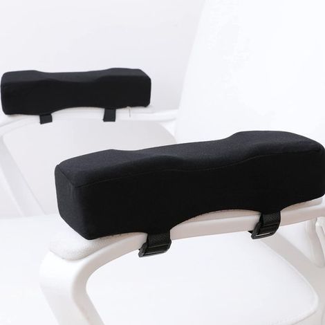 Cojines ergonómicos extragruesos para reposabrazos de silla de oficina con alivio de presión para los codos (1/5)