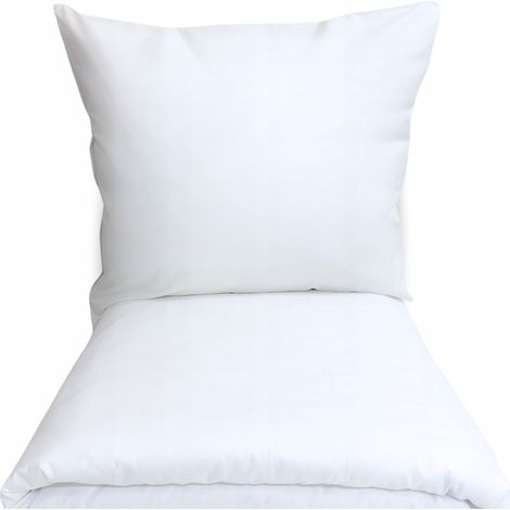 SET DI BIANCHERIA DA LETTO MONOCOLORE 200x220 LISCIO 100% COTONE SET 3 PEZZI BIANCO