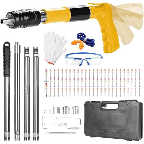 Pistolet à clous manuel, force réglable, application polyvalente, Jaune-120PCS Ongle (1/2)