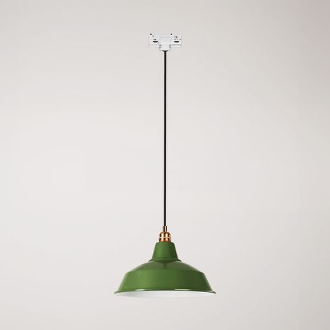 Creative Cables - Candeeiro suspenso Bistrot com abajur para calhas - lâmpada incluída