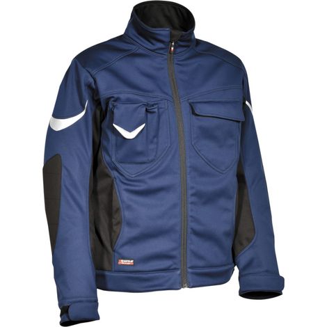 Cofra Softshelljacke, atmungsaktiv, dehnbarer Stretch blau 60 (1/5)