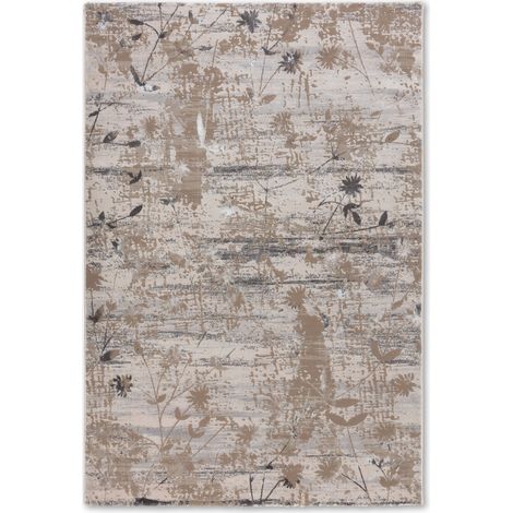 ASTRA Tapis « Antea » Tapis 80 x 150cm, fleurs beige/gris (1/5)