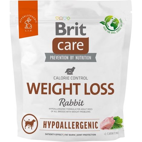 BRIT Care Hypoallergenic Adult Weight Loss Rabbit - nourriture sèche pour chiens - 1 kg
