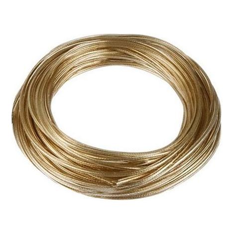 Cavo Cavetto Stendibiancheria in acciaio ottonato plastificato - Ø7 mm - 100 metri (1/2)