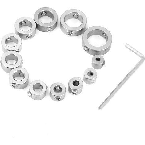 12-teiliges Set mit Tiefenanschlagringen aus Edelstahl (3–16 mm) (1/5)
