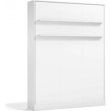 Letto a scomparsa verticale bianco 150x200cm
