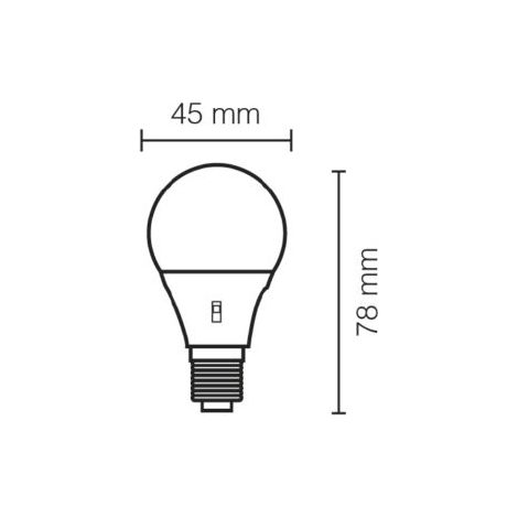 Lampada LED E14 6,5W luce naturale 4000K per ambienti domestici e commerciali STO11004/N ECO