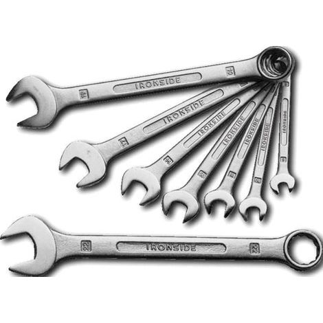 LLAVE COMBINADA, JUEGO DE 8 PIEZAS CROMO VANADIO (1/2)