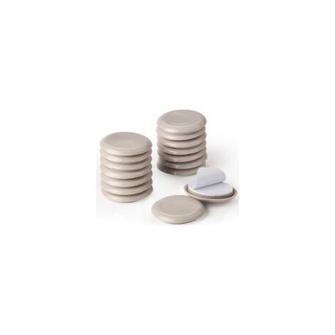 Möbelgleiter, 16 Stück, selbstklebend, 54 mm runde Möbelgleiter zum Schutz des Bodens (Beige) - Crezuo (1/4)