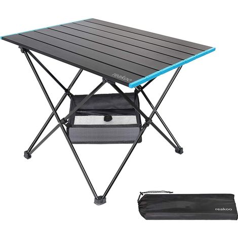 Table Pliante Camping, portable Table de Camping avec plateau en aluminium, Table Exterieur Pliante ultralégère compacte avec sac de transport pour l'extérieur, la plage, le barbecue, les festivals (1/5)