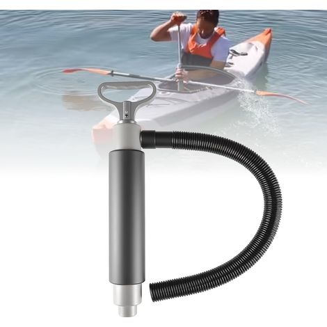 Pompe de cale manuelle avec tuyau – Pompe à eau manuelle pour kayaks, canoës et bateaux, outil de déshydratation d'urgence, 1 pièce (1/5)