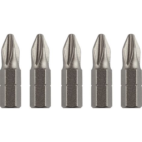 kwb  120003 Kreuzschlitz-Bit  Chrom-Vanadium Stahl   5 St.